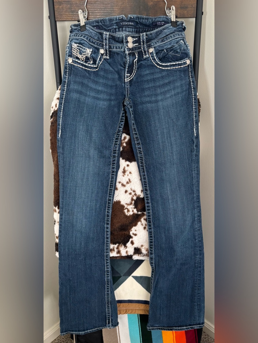 Vigoss Indigo Straight Leg Jeans